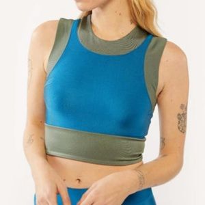 Fierce + Regal Colorblock Cropped Top